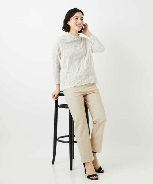 Maison de CINQ / メゾン ドゥ サンク カットソー | [日本製]麻混シャーリングカットソー | 詳細14