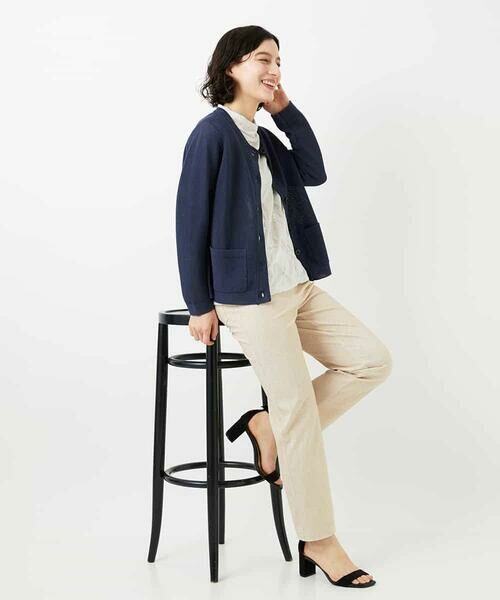 Maison de CINQ / メゾン ドゥ サンク カットソー | [日本製]麻混シャーリングカットソー | 詳細18