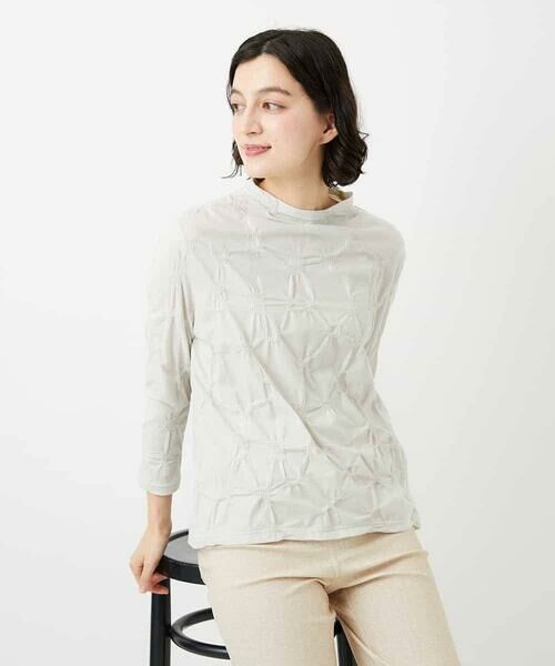 Maison de CINQ / メゾン ドゥ サンク カットソー | [日本製]麻混シャーリングカットソー | 詳細3