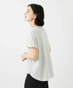 Maison de CINQ / メゾン ドゥ サンク カットソー | [日本製]麻混シャーリングフレンチスリーブカットソー