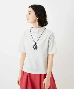 Maison de CINQ / メゾン ドゥ サンク カットソー | [日本製]綿麻ボトルネック天竺カットソー