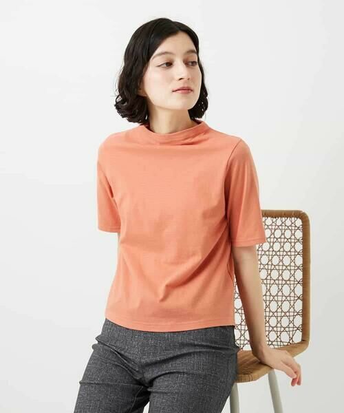 Maison de CINQ / メゾン ドゥ サンク カットソー | [日本製]綿麻ボトルネック天竺カットソー | 詳細1