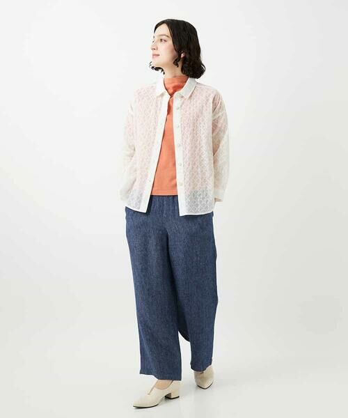 Maison de CINQ / メゾン ドゥ サンク カットソー | [日本製]綿麻ボトルネック天竺カットソー | 詳細11