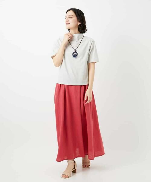 Maison de CINQ / メゾン ドゥ サンク カットソー | [日本製]綿麻ボトルネック天竺カットソー | 詳細16