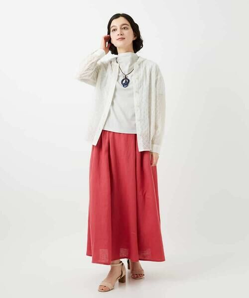 Maison de CINQ / メゾン ドゥ サンク カットソー | [日本製]綿麻ボトルネック天竺カットソー | 詳細20