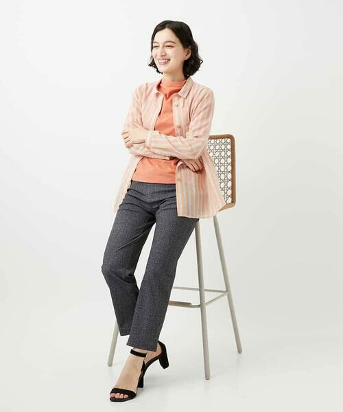 Maison de CINQ / メゾン ドゥ サンク カットソー | [日本製]綿麻ボトルネック天竺カットソー | 詳細8