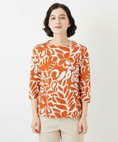 Maison de CINQ / メゾン ドゥ サンク カットソー | [日本製]ボタニカルフワラープリントカットソー