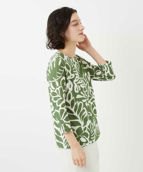 Maison de CINQ / メゾン ドゥ サンク カットソー | [日本製]ボタニカルフワラープリントカットソー | 詳細2