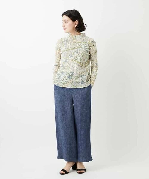 Maison de CINQ / メゾン ドゥ サンク カットソー | エスニック柄プリントハイネックプルオーバー | 詳細16