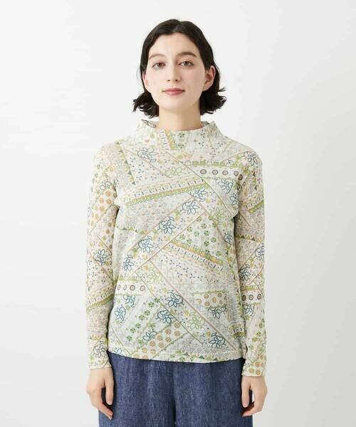 Maison de CINQ / メゾン ドゥ サンク カットソー | エスニック柄プリントハイネックプルオーバー | 詳細4