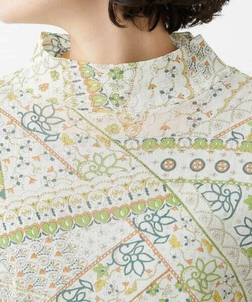 Maison de CINQ / メゾン ドゥ サンク カットソー | エスニック柄プリントハイネックプルオーバー | 詳細7