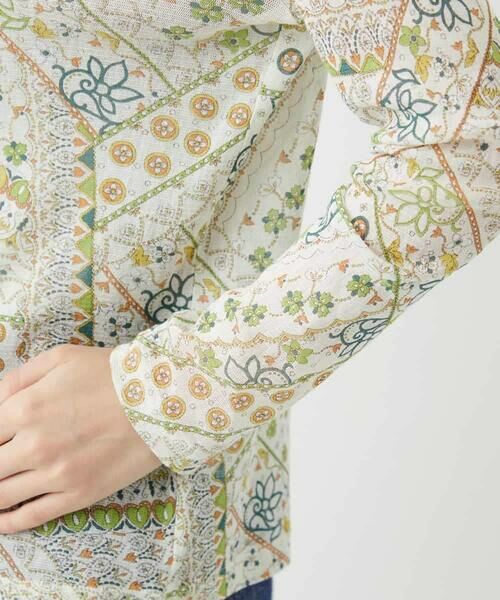 Maison de CINQ / メゾン ドゥ サンク カットソー | エスニック柄プリントハイネックプルオーバー | 詳細8