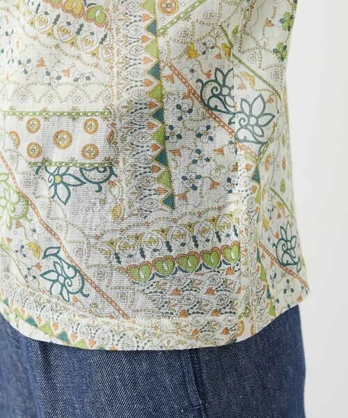 Maison de CINQ / メゾン ドゥ サンク カットソー | エスニック柄プリントハイネックプルオーバー | 詳細9