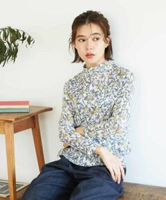 Maison de CINQ / メゾン ドゥ サンク カットソー | フラワーリーフプリントハイネックカットソー