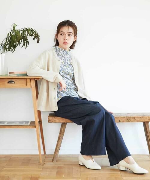 Maison de CINQ / メゾン ドゥ サンク カットソー | フラワーリーフプリントハイネックカットソー | 詳細14