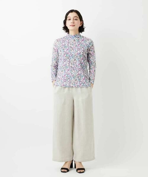 Maison de CINQ / メゾン ドゥ サンク カットソー | フラワーリーフプリントハイネックカットソー | 詳細18