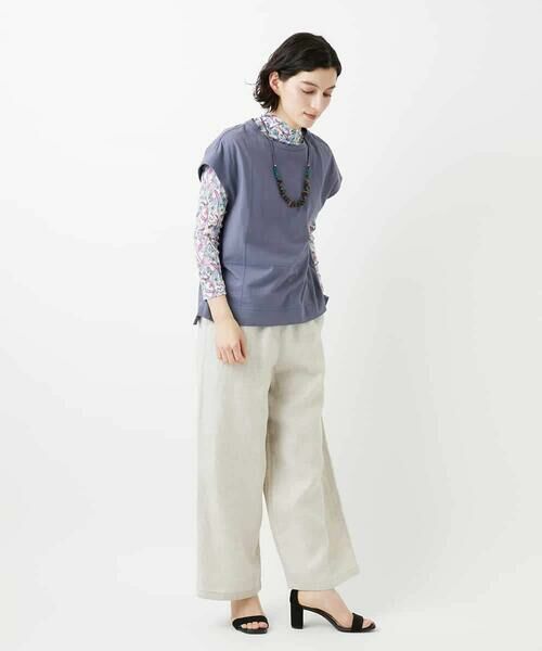 Maison de CINQ / メゾン ドゥ サンク カットソー | フラワーリーフプリントハイネックカットソー | 詳細23