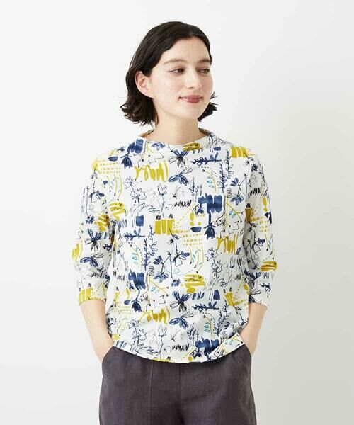 Maison de CINQ / メゾン ドゥ サンク カットソー | アート柄プリントプルオーバー | 詳細3