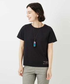 Maison de CINQ / メゾン ドゥ サンク カットソー | コットンロゴ刺繍Tシャツ