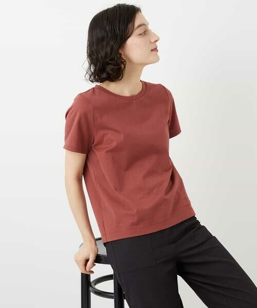 Maison de CINQ / メゾン ドゥ サンク カットソー | コットンロゴ刺繍Tシャツ | 詳細1