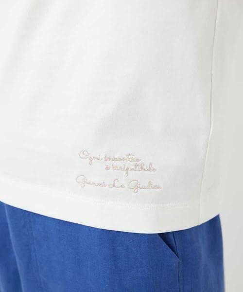 Maison de CINQ / メゾン ドゥ サンク カットソー | コットンロゴ刺繍Tシャツ | 詳細11