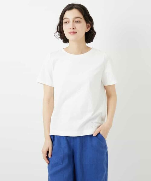 Maison de CINQ / メゾン ドゥ サンク カットソー | コットンロゴ刺繍Tシャツ | 詳細4