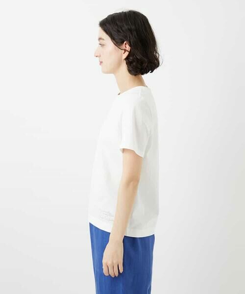 Maison de CINQ / メゾン ドゥ サンク カットソー | コットンロゴ刺繍Tシャツ | 詳細6