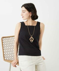 Maison de CINQ / メゾン ドゥ サンク タンクトップ | コットンスクエアネックタンクトップ