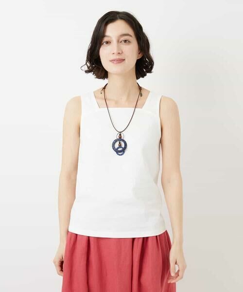 Maison de CINQ / メゾン ドゥ サンク タンクトップ | コットンスクエアネックタンクトップ | 詳細2