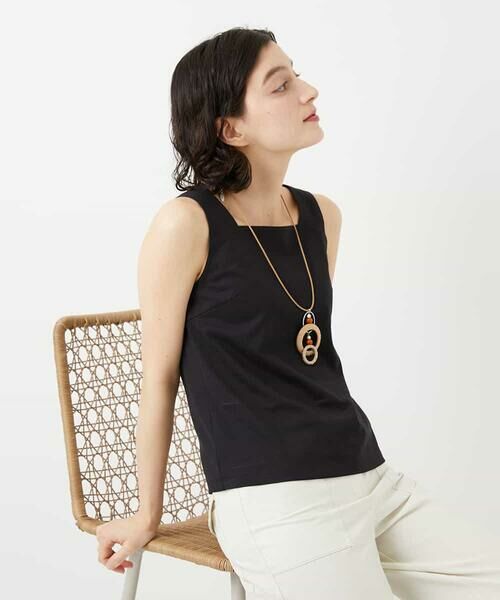 Maison de CINQ / メゾン ドゥ サンク タンクトップ | コットンスクエアネックタンクトップ | 詳細3