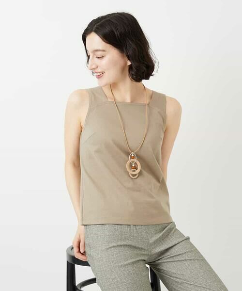 Maison de CINQ / メゾン ドゥ サンク タンクトップ | コットンスクエアネックタンクトップ | 詳細4