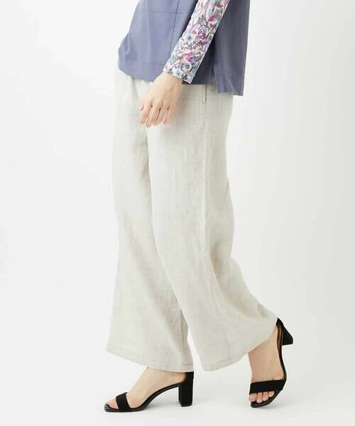 Maison de CINQ / メゾン ドゥ サンク その他パンツ | [セットアップ対応]デニム調リネンパンツ（ベージュ）