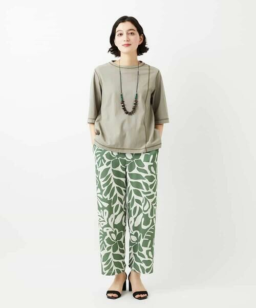 Maison de CINQ / メゾン ドゥ サンク その他パンツ | [日本製]ポタニカルフラワープリントパンツ | 詳細24