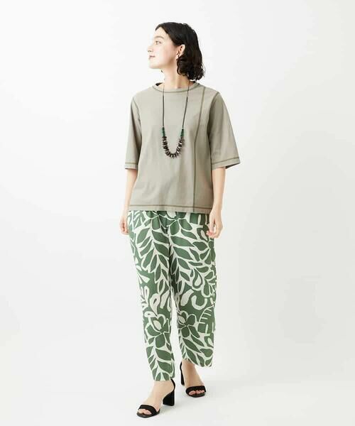 Maison de CINQ / メゾン ドゥ サンク その他パンツ | [日本製]ポタニカルフラワープリントパンツ | 詳細25