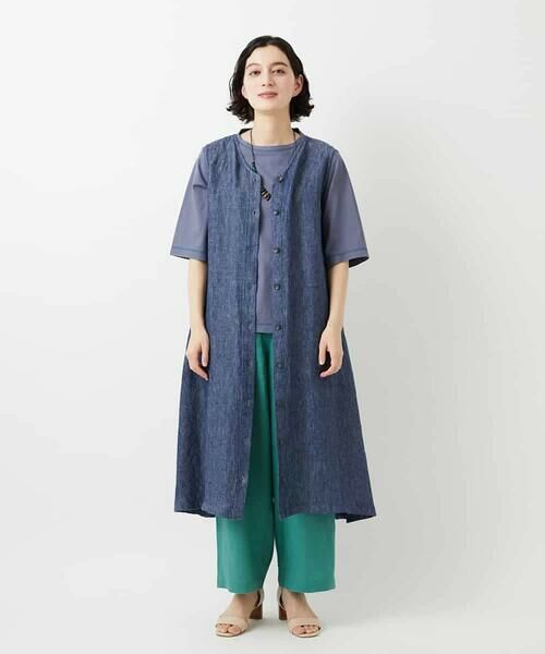 Maison de CINQ / メゾン ドゥ サンク その他パンツ | カラーリネン製品洗いパンツ | 詳細18