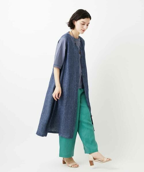 Maison de CINQ / メゾン ドゥ サンク その他パンツ | カラーリネン製品洗いパンツ | 詳細19