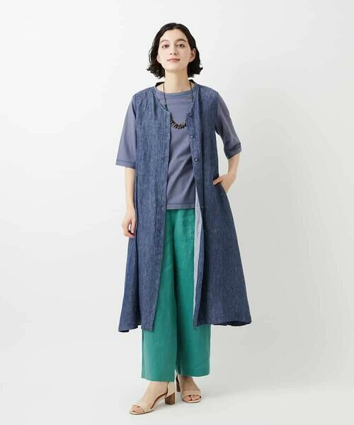 Maison de CINQ / メゾン ドゥ サンク その他パンツ | カラーリネン製品洗いパンツ | 詳細21