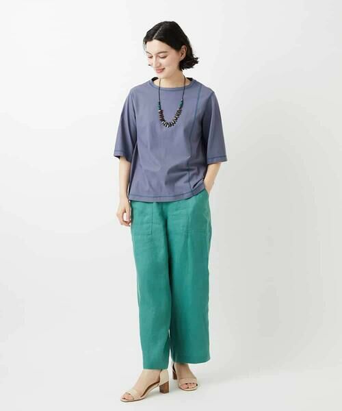 Maison de CINQ / メゾン ドゥ サンク その他パンツ | カラーリネン製品洗いパンツ | 詳細22