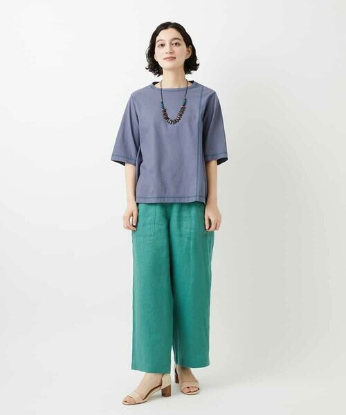 Maison de CINQ / メゾン ドゥ サンク その他パンツ | カラーリネン製品洗いパンツ | 詳細23