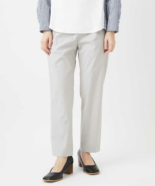 Maison de CINQ / メゾン ドゥ サンク チノ・ワークパンツ | コットンリネンテーパードパンツ（グレー）