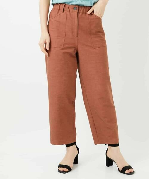 Maison de CINQ / メゾン ドゥ サンク その他パンツ | [日本製]リネンミックスシャンブレーストレッチパンツ | 詳細1