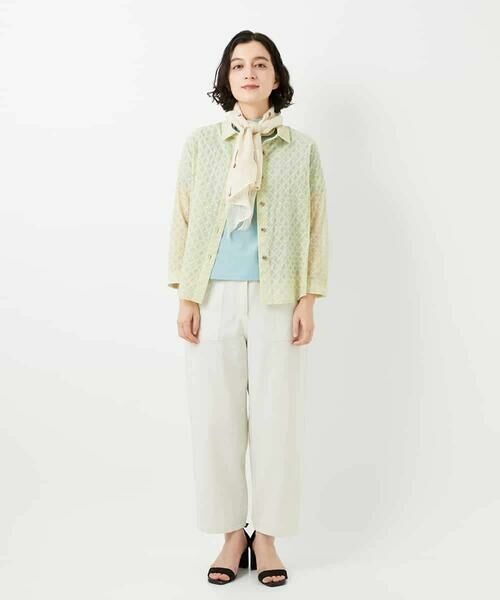 Maison de CINQ / メゾン ドゥ サンク その他パンツ | [日本製]リネンミックスシャンブレーストレッチパンツ | 詳細11