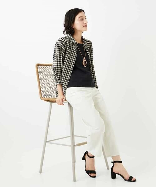 Maison de CINQ / メゾン ドゥ サンク その他パンツ | [日本製]リネンミックスシャンブレーストレッチパンツ | 詳細16