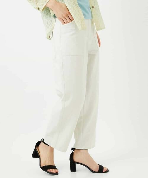 Maison de CINQ / メゾン ドゥ サンク その他パンツ | [日本製]リネンミックスシャンブレーストレッチパンツ | 詳細2