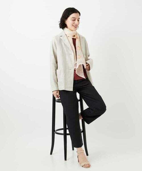 Maison de CINQ / メゾン ドゥ サンク その他パンツ | [日本製]リネンミックスシャンブレーストレッチパンツ | 詳細22