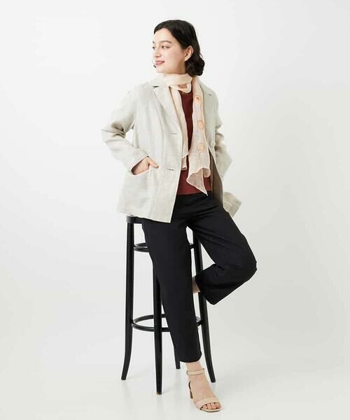 Maison de CINQ / メゾン ドゥ サンク その他パンツ | [日本製]リネンミックスシャンブレーストレッチパンツ | 詳細23