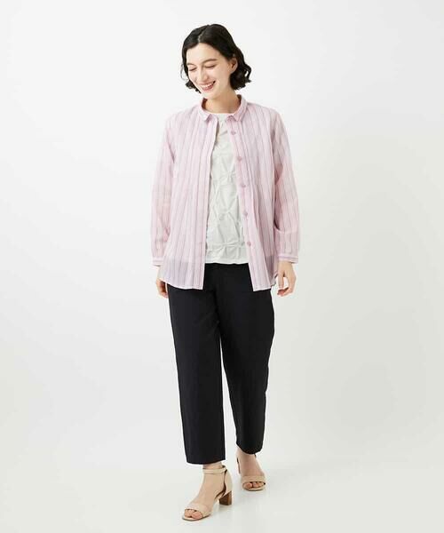 Maison de CINQ / メゾン ドゥ サンク その他パンツ | [日本製]リネンミックスシャンブレーストレッチパンツ | 詳細27