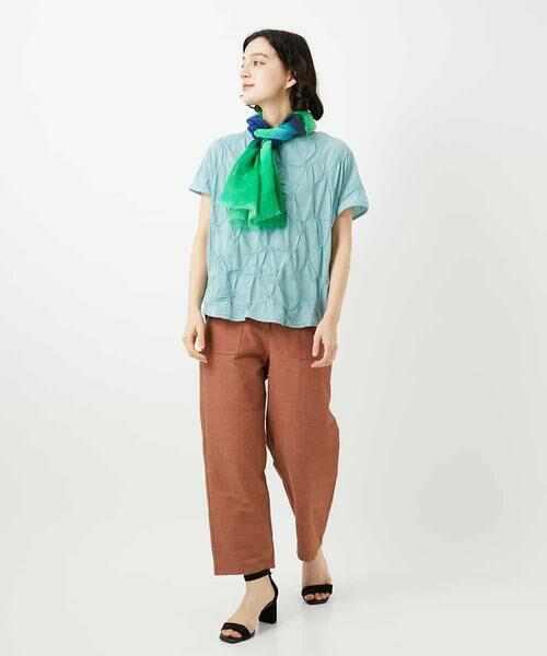 Maison de CINQ / メゾン ドゥ サンク その他パンツ | [日本製]リネンミックスシャンブレーストレッチパンツ | 詳細4