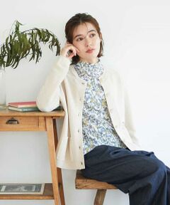 Maison de CINQ / メゾン ドゥ サンク カーディガン・ボレロ | ペーパーヤーンニットカーディガン