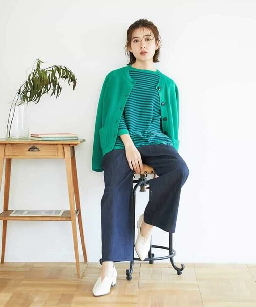 Maison de CINQ / メゾン ドゥ サンク カーディガン・ボレロ | ペーパーヤーンニットカーディガン | 詳細26